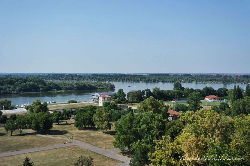 Kalemegdan, Sava and Danube rivers, Belgrade, Serbia