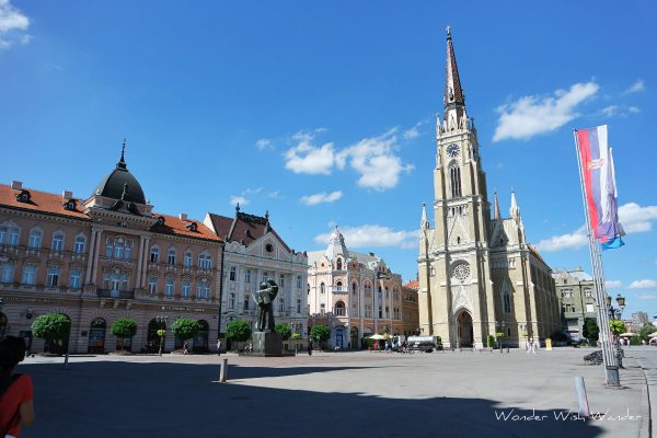 Freedom Square in Novi Sad, Serbia